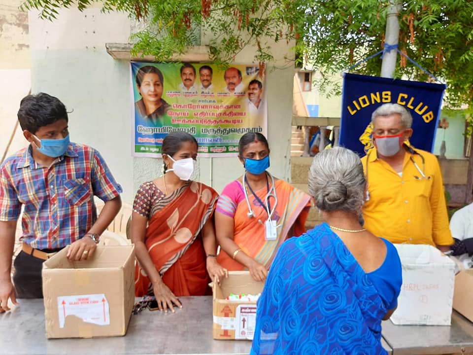 Free camp at MIG colony along with Lions Club